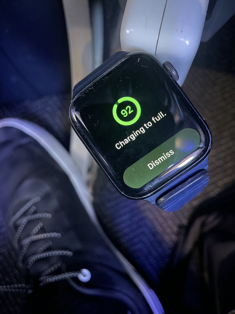 Apple Watch on charger